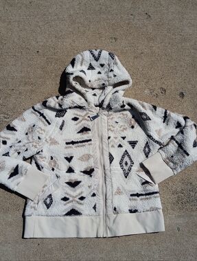 The North Face Campshire Aztec Tribal Full Zip Sherpa Hoodie Sweatshirt XLarge